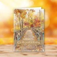 Fall Bridge Sympathy Card