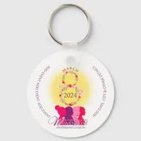 International Women's Inspire Inclusion QR Code Keychain