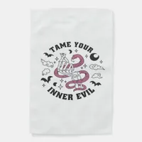 Skeleton Hand Making Heart  Garden Flag