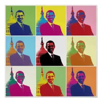 President Obama Pop Art 20x20 Poster