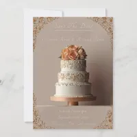 A Day to Remember Wedding Cake Wedding  Invitation