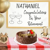 Congratulations On Your Retirement Personalized Banner