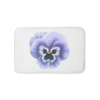 Pansy Face Purple Bathroom Mat