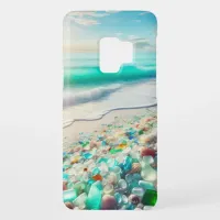 Pretty Ocean Beach with Sea Glass   Case-Mate Samsung Galaxy S9 Case