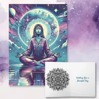 Wishing You a Peaceful Day | Color Me Mandala Card