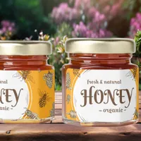 Elegant and High-Quality Design - Fresh & Natural Honey Jar Favors