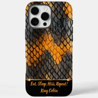 Beautifully patterned snakeskin in warm colors iPhone 16 pro max case