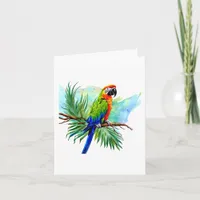 Happy Birthday | Cute AI Generated Macaw Parrot Card