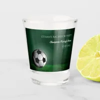 Green Soccer Birthday / Bachelor Party Shot Glass