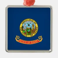 Idaho State Flag Metal Ornament