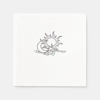 Whimsigoth Sun Sea Witchy Napkins