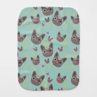 Cute Dog Face Pattern - Burp Cloth