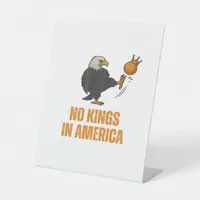 No Kings In America We The People Political Vintag Pedestal Sign
