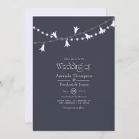Spring Wedding floral Lights invitation
