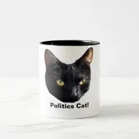 Politics Cat No Rats Will Be In Office Two-Tone Coffee Mug