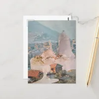 Surreal Ice Cream Town Postcard
