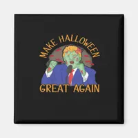 Halloween  Trumpkin Tri-Blend Magnet