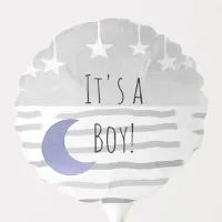 It's a Boy Moon and Star Themed Boy's Baby Shower Balloon