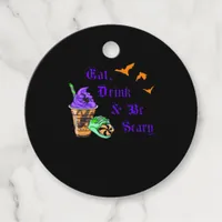 Eat Drink And Be Scary Halloween Minimal Clean Favor Tags