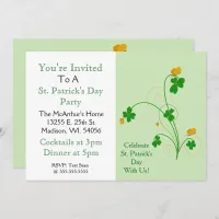 Celebrate St. Patrick's Day With Us!" Party Invitation