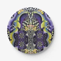 Diffusion pattern paper plates