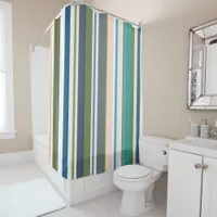 Modern New Season Striped Shower Curtain