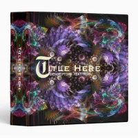 Purple Fractal Fantasy Avery Binder