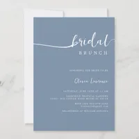 Periwinkle Bridal Brunch Invitation Script Style
