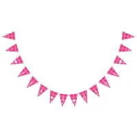 Pink Plaid Its a Girl Baby Shower Bunting Bunting Flags