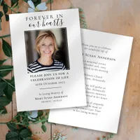 Forever | Funeral Memorial Celebration of Life Invitation