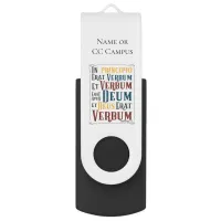 In Principio Erat Verbum Bible Verse in Latin Flash Drive