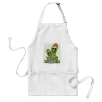 We Be Dill-in Pickle Buds Fun Cartoon Art  Adult Apron