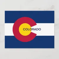 Colorado State Flag Postcard