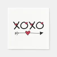 XOXO Valentines Paper Napkins