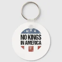 No Kings In America Vintage Patriotic No Kings Cre Keychain