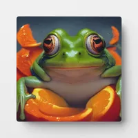 Frog and Oranges Plaque
