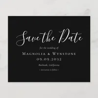 PAPER Black Wedding Save The Date