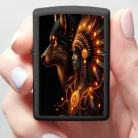 Native Wisdom with Wolf Zippo Lighter