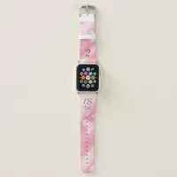 Elegant 2nd Rose Quartz Wedding Anniversary Apple Watch Band