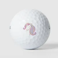 Pretty Unicorn Golf Balls