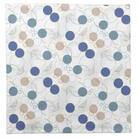 Sand and Blue Beach Color Dots Cloth Napkin