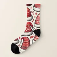 Santa hats Small Christmas Stocking Socks