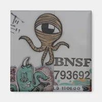 Graffitti Aliens Magnet