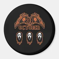 Skeleton Hands For Classic Halloween Magnet