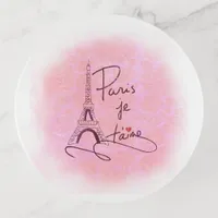 Paris I Love You Pink ID914 Trinket Tray