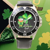 Shenanigans Leprechaun Shamrock St Patrick’s Dots Watch