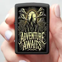 Adventure Awaits in a Magical Mountain Landscape Zippo Lighter