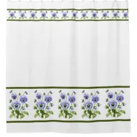 Purple Pansies Shower Curtain