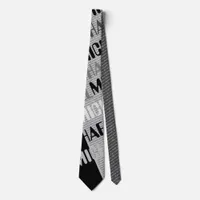 Personalized Typographic Design for Dad Neck Tie