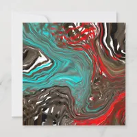Earthy Colors Digital Art Thank You Card